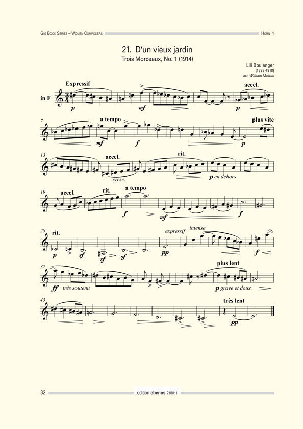 GIG BOOK WOMAN COMPOSERS: HORN QUARTETS - Afbeelding 2